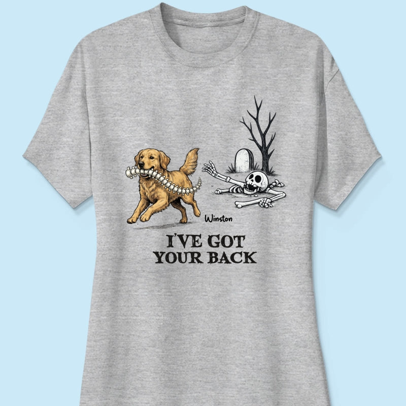 I've Got Your Back Custom Photo Dog Stealing Backbone - Personalized Shirt - Funny Halloween Costume For Dog Lovers
