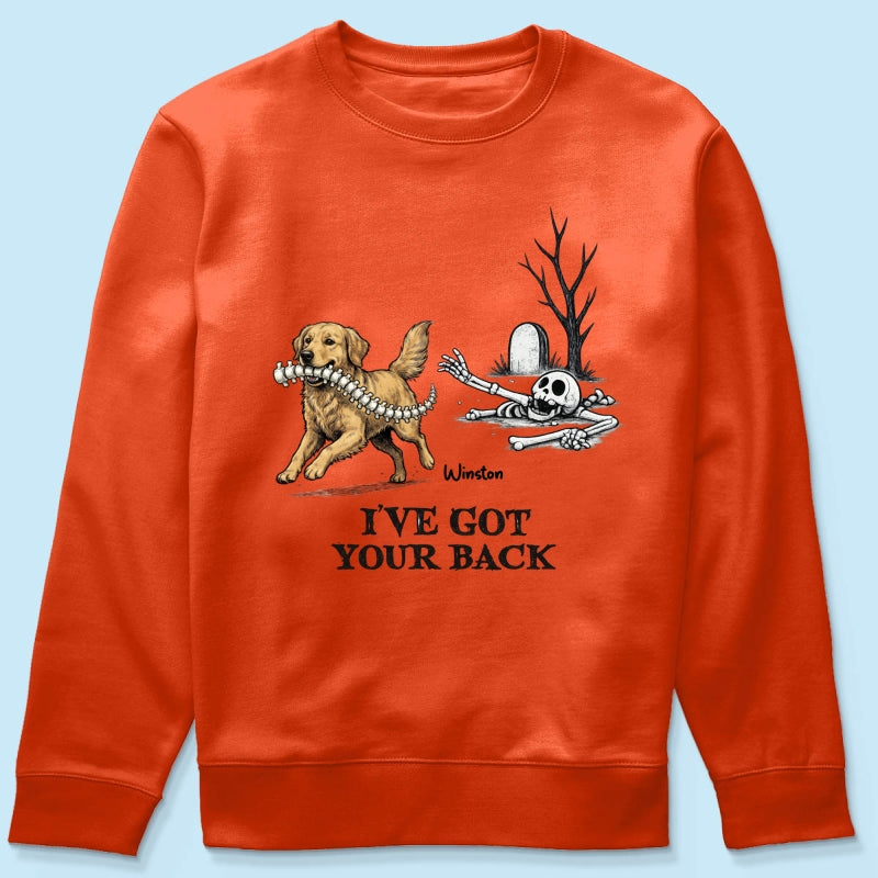 I've Got Your Back Custom Photo Dog Stealing Backbone - Personalized Shirt - Funny Halloween Costume For Dog Lovers