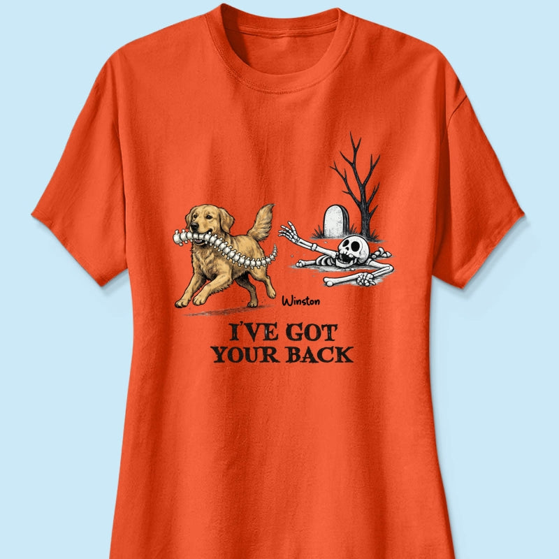 I've Got Your Back Custom Photo Dog Stealing Backbone - Personalized Shirt - Funny Halloween Costume For Dog Lovers