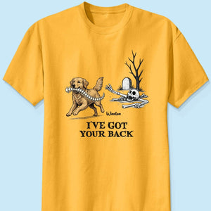 I've Got Your Back Custom Photo Dog Stealing Backbone - Personalized Shirt - Funny Halloween Costume For Dog Lovers