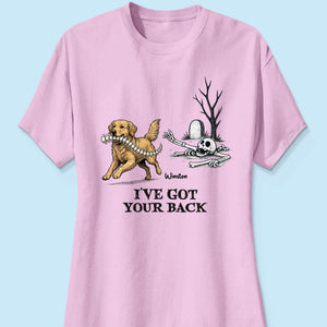 I've Got Your Back Custom Photo Dog Stealing Backbone - Personalized Shirt - Funny Halloween Costume For Dog Lovers