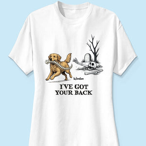 I've Got Your Back Custom Photo Dog Stealing Backbone - Personalized Shirt - Funny Halloween Costume For Dog Lovers
