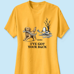 I've Got Your Back Custom Photo Dog Stealing Backbone - Personalized Shirt - Funny Halloween Costume For Dog Lovers