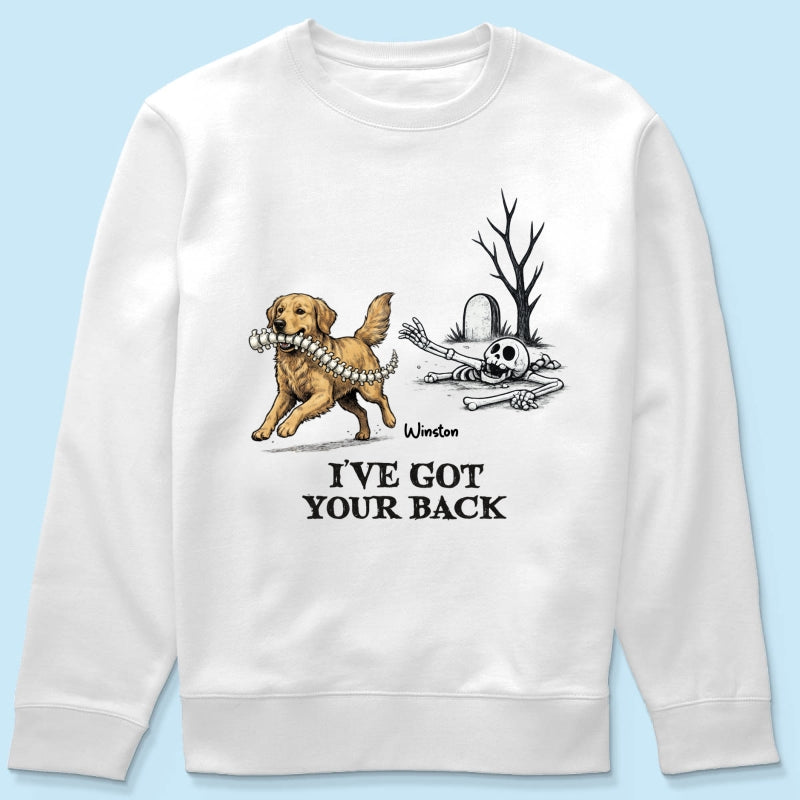 I've Got Your Back Custom Photo Dog Stealing Backbone - Personalized Shirt - Funny Halloween Costume For Dog Lovers