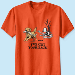 I've Got Your Back Custom Photo Dog Stealing Backbone - Personalized Shirt - Funny Halloween Costume For Dog Lovers