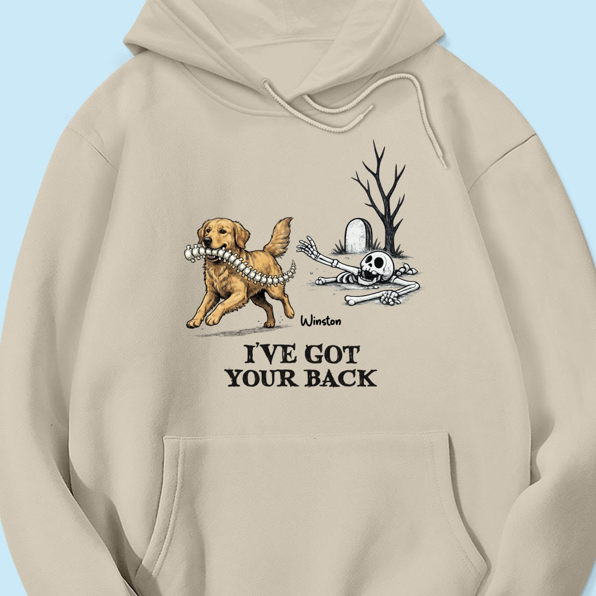 I've Got Your Back Custom Photo Dog Stealing Backbone - Personalized Shirt - Funny Halloween Costume For Dog Lovers