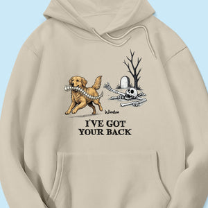 I've Got Your Back Custom Photo Dog Stealing Backbone - Personalized Shirt - Funny Halloween Costume For Dog Lovers