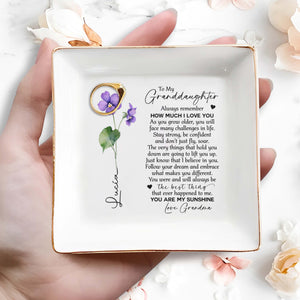 Always Remember How Much I Love You Jewelry Dish - Personalized Custom Jewelry Dish - FAM057_SCRD