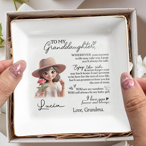 Keep Your Treasures Safe & Sound Jewelry Dish - Personalized Custom Jewelry Dish - FAM064_SCRD