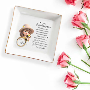 Straighten Your Crown Inspirational Quote - Personalized Custom Jewelry Dish - FAM068_SCRD