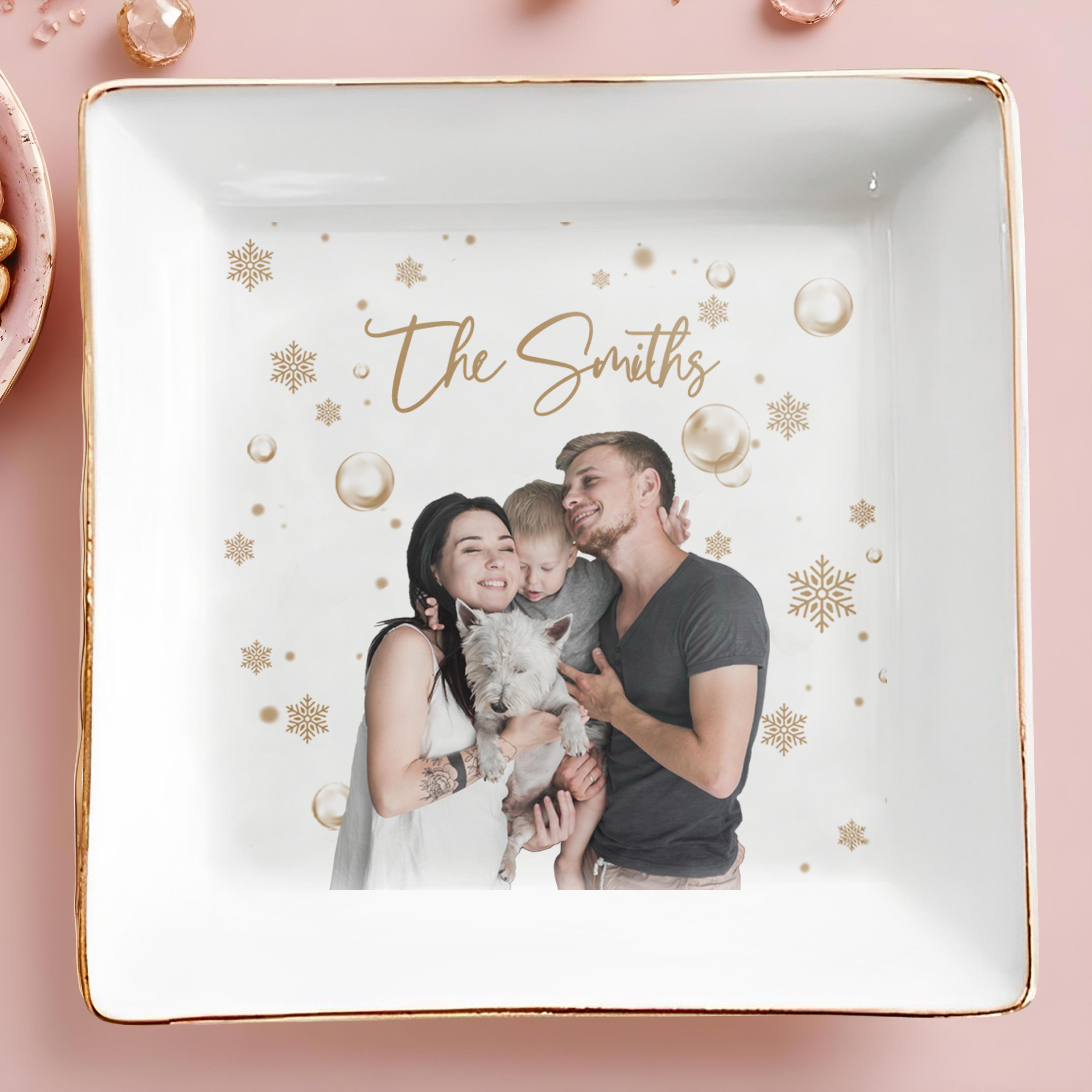Cherish Every Moment Together Jewelry Dish - Personalized Custom Jewelry Dish - FAM072_SCRD
