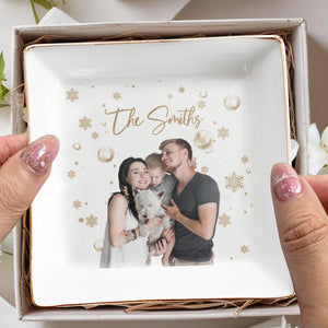 Cherish Every Moment Together Jewelry Dish - Personalized Custom Jewelry Dish - FAM072_SCRD