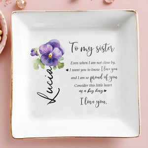 Consider This Little Heart As A Big Hug - Personalized Custom Jewelry Dish - FAM082_SCRD