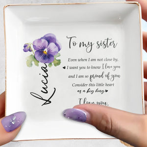 Consider This Little Heart As A Big Hug - Personalized Custom Jewelry Dish - FAM082_SCRD
