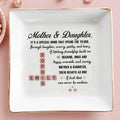 Mother & Daughter Lifelong Friendship With Hearts - Personalized Custom Jewelry Dish - FAM213_SCRD