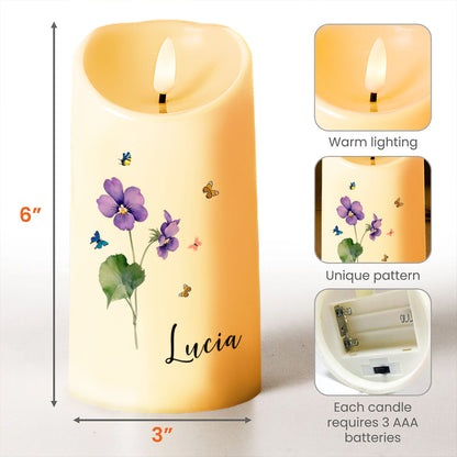 You Are Amazing And Incredibly Appreciated Inspirational Candle - Personalized Custom LED Candle - FAM215_LECA