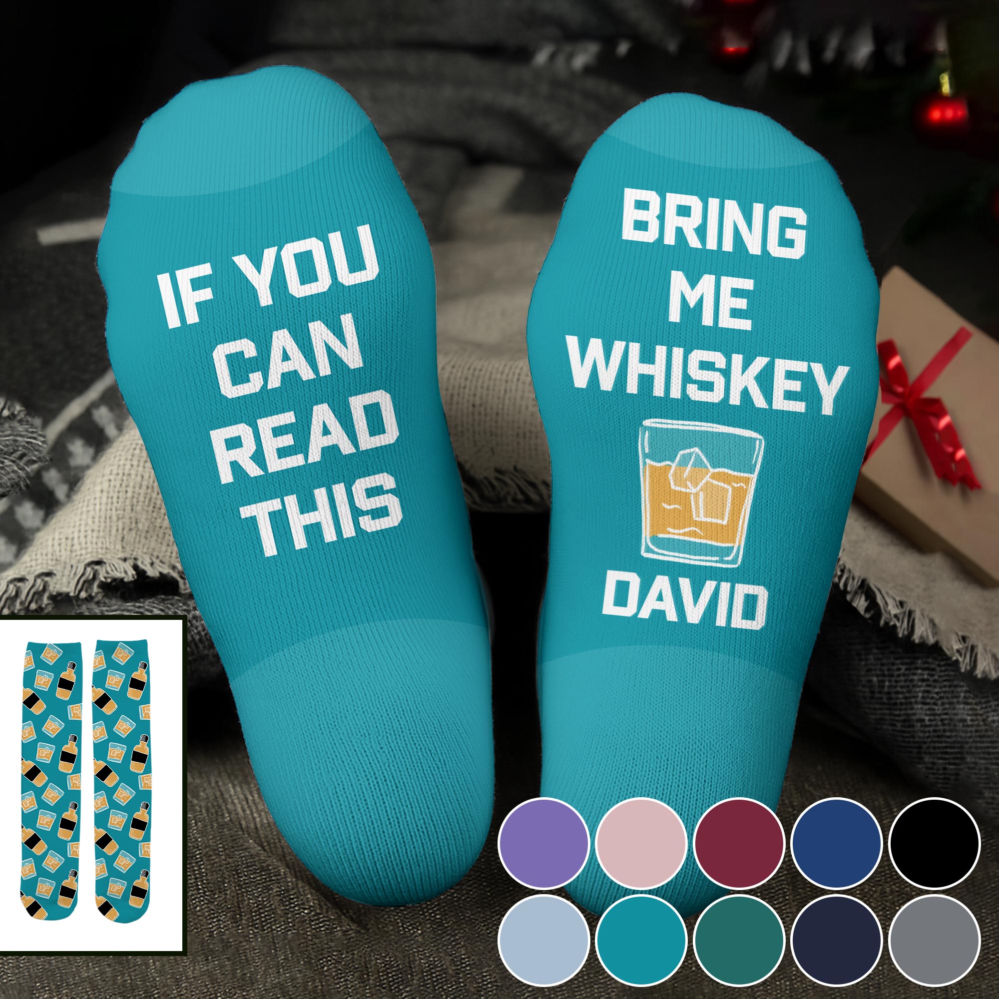 If You Can Read This Bring Me Whiskey - Personalized Crew Socks - FAM471_CSOCK