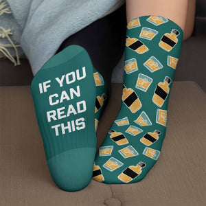 If You Can Read This Bring Me Whiskey - Personalized Crew Socks - FAM471_CSOCK