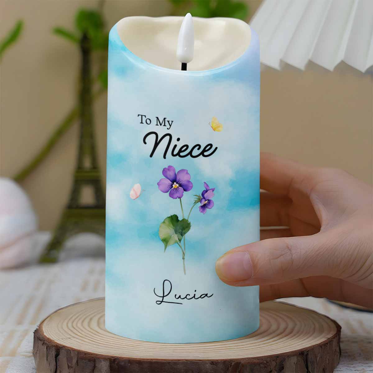 To My Niece, Remember Your Strength And Love - Personalized Custom LED Candle - FAM476_LECA