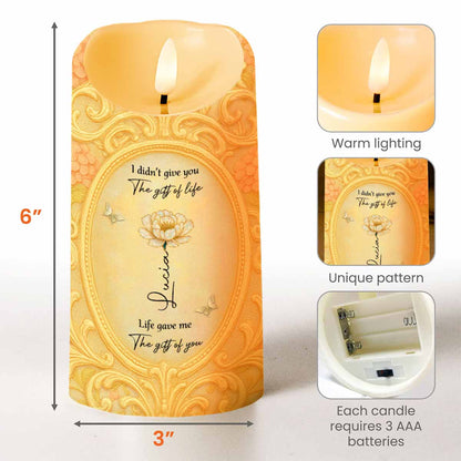 To My Niece Never Forget How Much I Love You - Personalized Custom LED Candle - FAM688_LECA