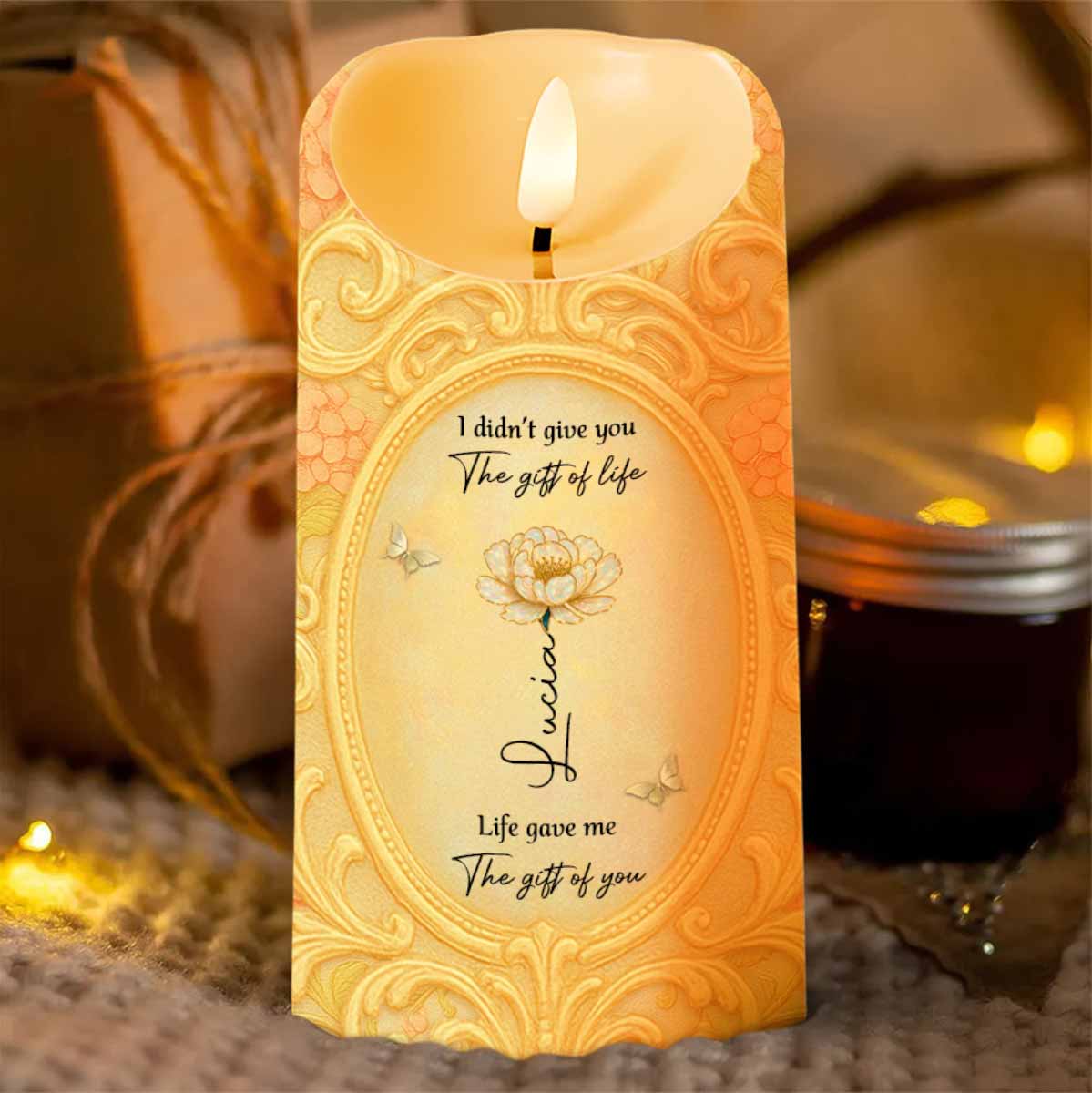 To My Niece Never Forget How Much I Love You - Personalized Custom LED Candle - FAM688_LECA