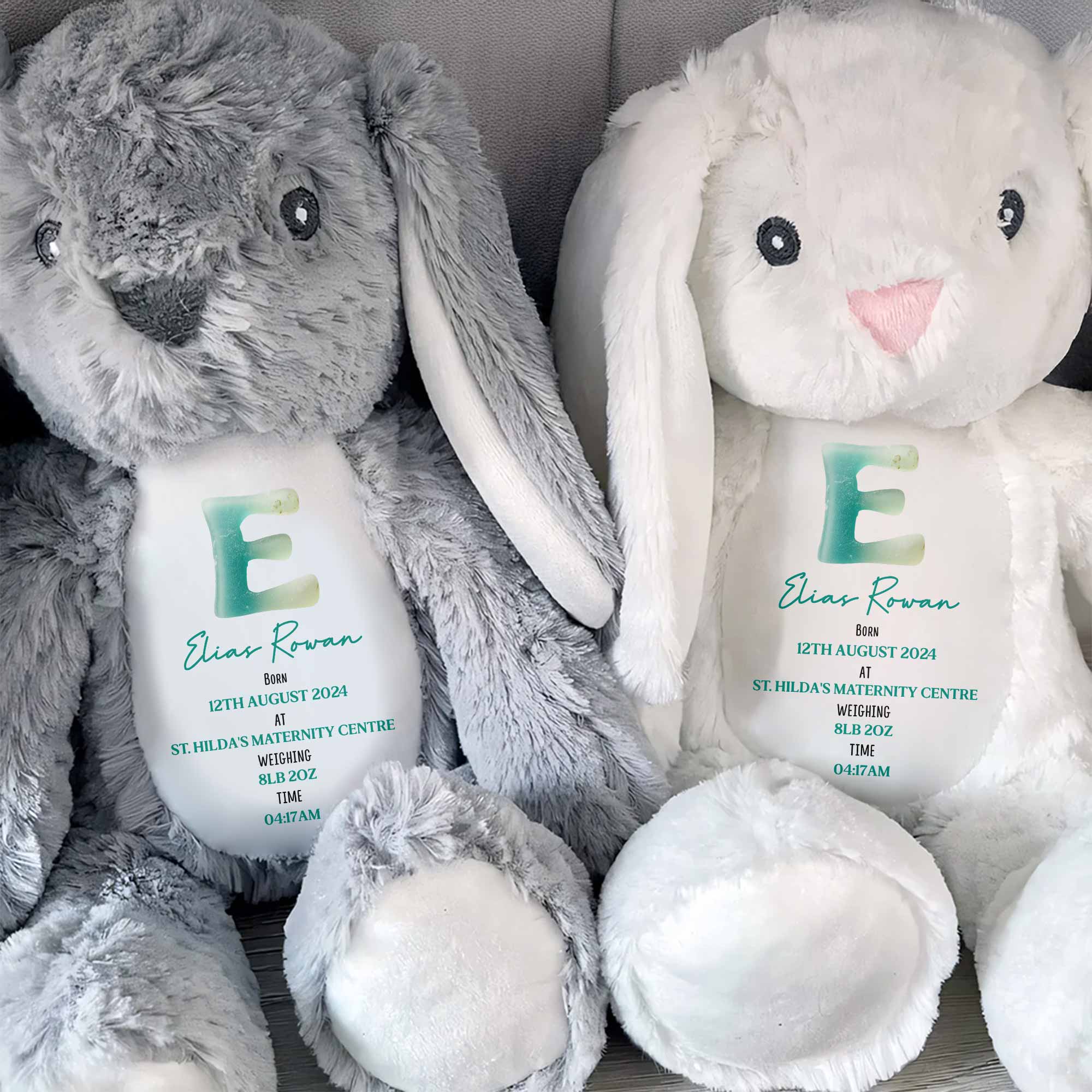 Celebrate Life's Precious Moments With Bunny - Personalized Stuffed Bunny - FAM773_BUN