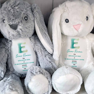 Celebrate Life's Precious Moments With Bunny - Personalized Stuffed Bunny - FAM773_BUN