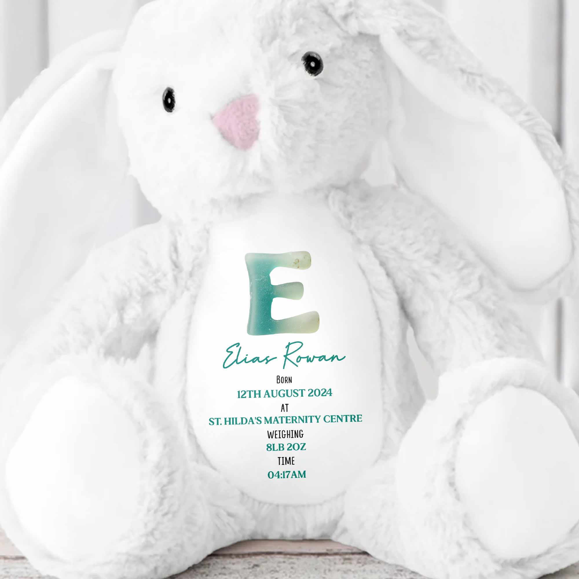 Celebrate Life's Precious Moments With Bunny - Personalized Stuffed Bunny - FAM773_BUN