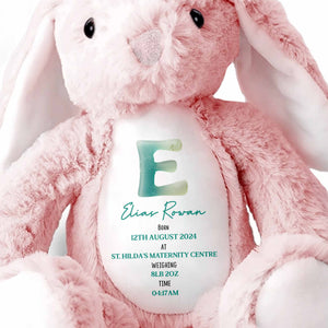 Celebrate Life's Precious Moments With Bunny - Personalized Stuffed Bunny - FAM773_BUN