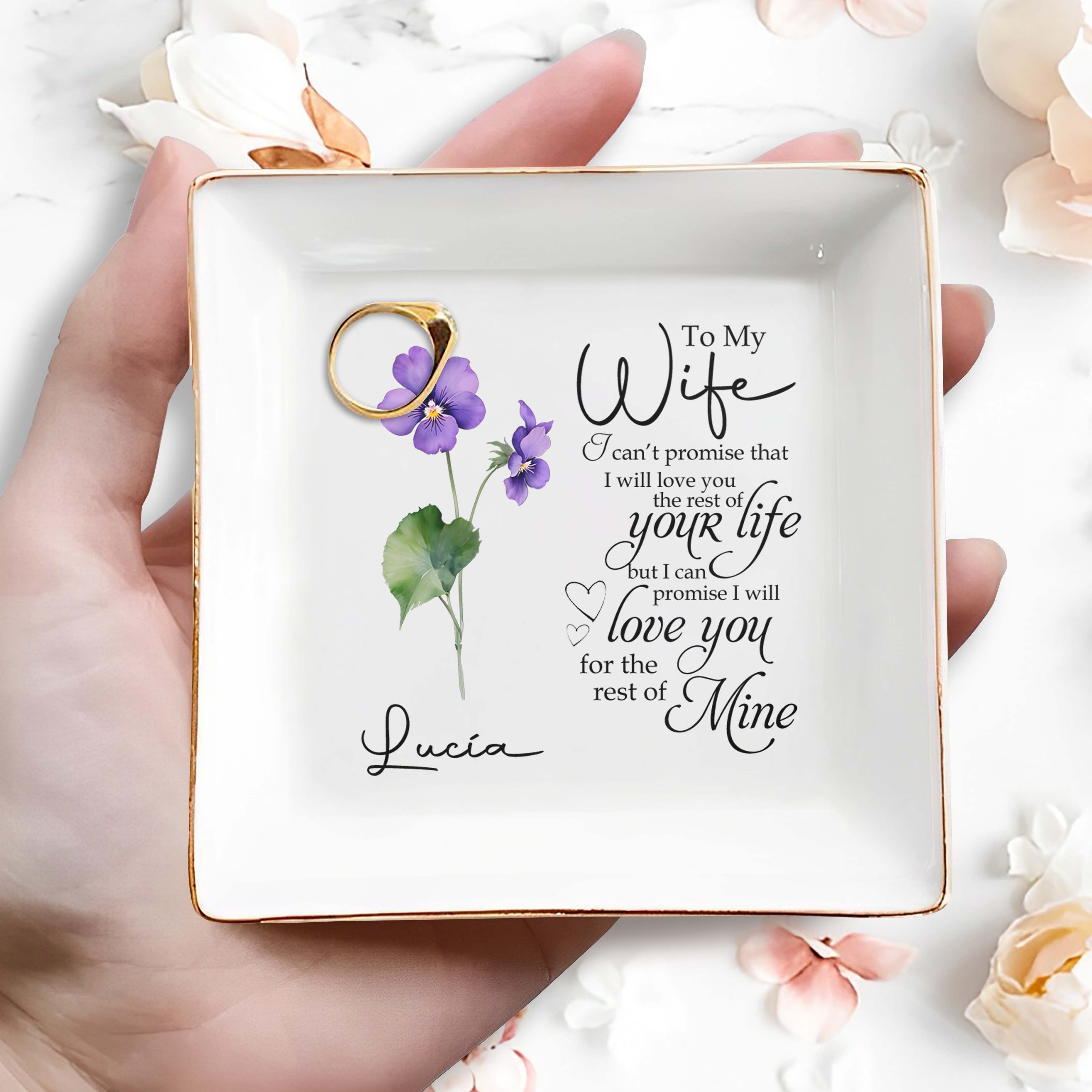 Rest Of Mine - Personalized Custom Jewelry Dish - FM007_SCRD