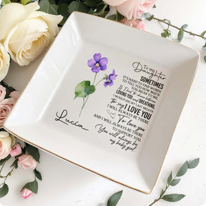 To My Daughter, Sometimes It’s Hard To Find - Personalized Custom Jewelry Dish - FM015_SCRD