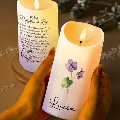 Lighting Memories That Last Forever Candle - Personalized Custom LED Candle - FM019_LECA