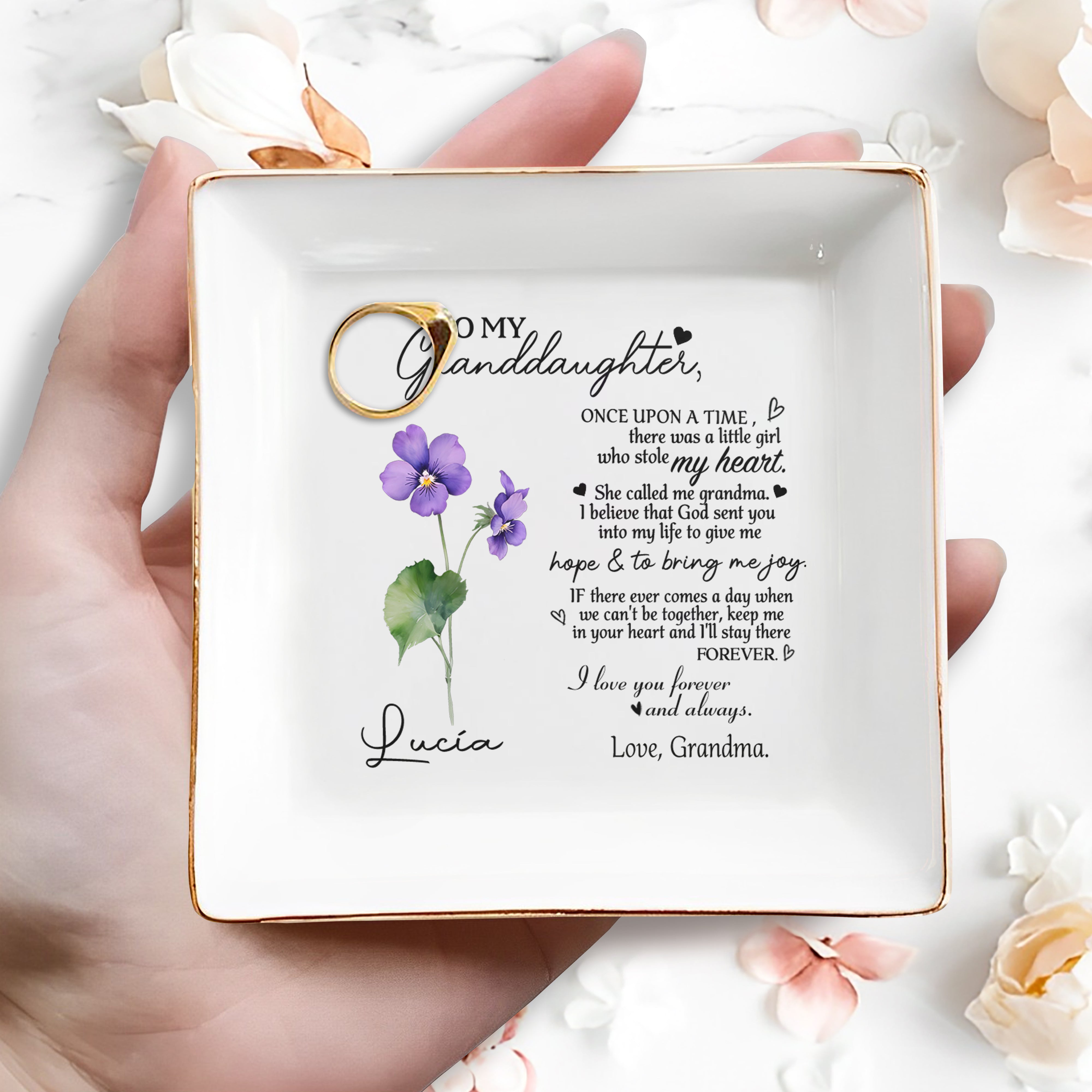 Once Upon A Time - Personalized Custom Jewelry Dish - FM028_SCRD