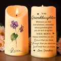 Straighten Your Crown, Granddaughter Encouragement Candle - Personalized Custom LED Candle - FM032_LECA