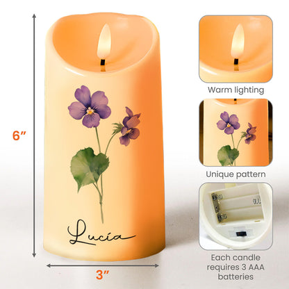 Straighten Your Crown, Granddaughter Encouragement Candle - Personalized Custom LED Candle - FM032_LECA