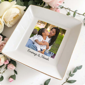 Add Your Custom Photo And Text - Personalized Custom Jewelry Dish - FM058_SCRD