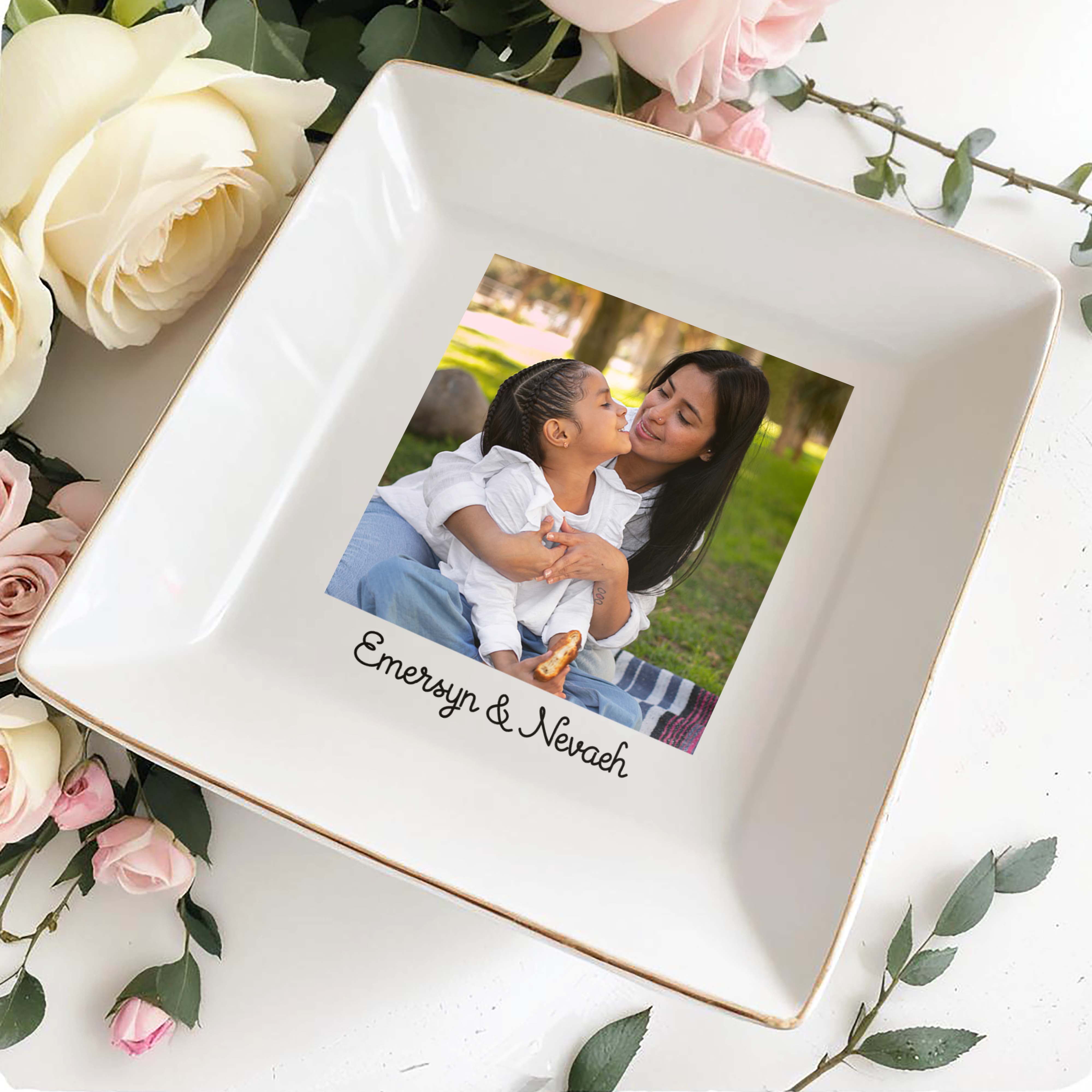 Add Your Custom Photo And Text - Personalized Custom Jewelry Dish - FM058_SCRD
