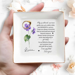 Proud of You Sweetheart Custom Dish - Personalized Custom Jewelry Dish - FM105_SCRD