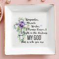 Waymaker Miracle Worker Promise Keeper Light In The Darkness - Personalized Custom Jewelry Dish - FTH031_SCRD