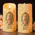 Illuminate Your Space With Elegance And Devotion, Religious Iconography - Personalized Custom LED Candle - FTH055_LECA