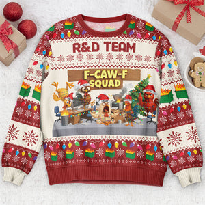 F-Caw-F Squad personalized ugly sweater