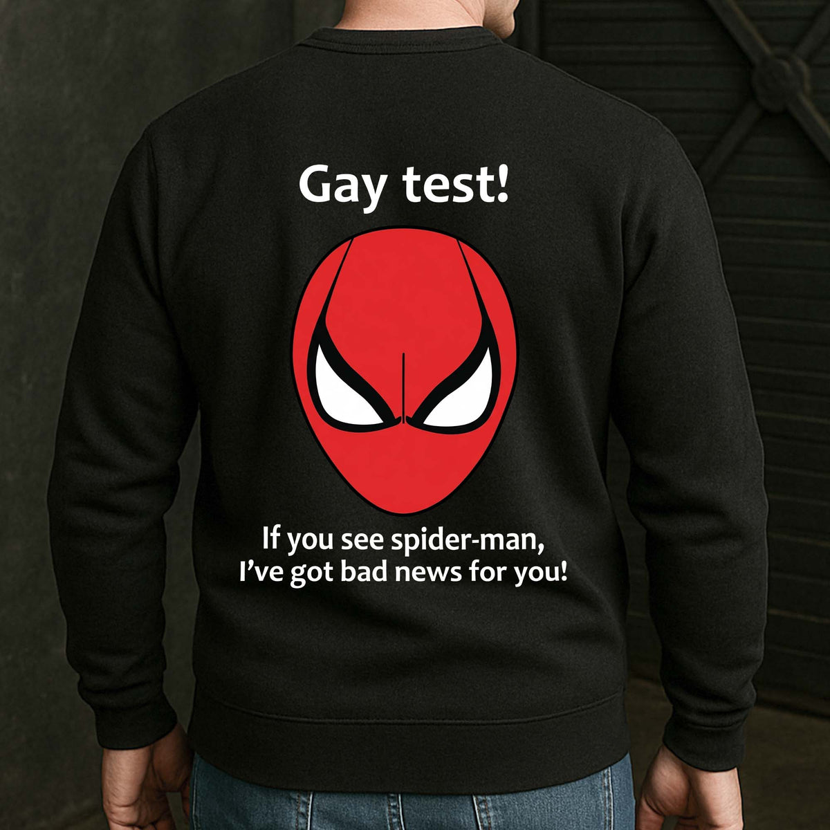 Funny Shirt - Gay Test - Airport Gag Exchange Funny T-Shirt, White Elephant Party - Shirt