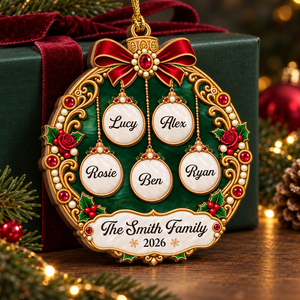 The Family wood ornament