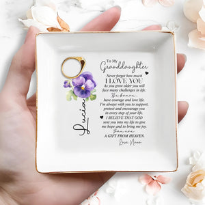 Never Forget How Much I Love You Gift From Heaven - Personalized Custom Jewelry Dish - GDT003_SCRD