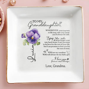 You Are My Sunshine, Love You Forever And Always - Personalized Custom Jewelry Dish - GDT004_SCRD