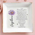 Grandma's Love And Memories To Granddaughter - Personalized Custom Jewelry Dish - GDT010_SCRD