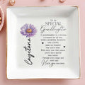 For My Special Granddaughter Love And Blessing Dish - Personalized Custom Jewelry Dish - GDT017_SCRD