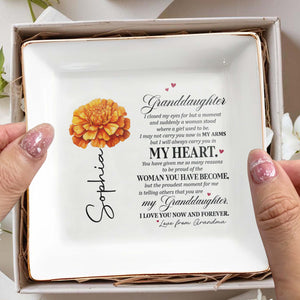 Granddaughter You Have Become My Heart - Personalized Custom Jewelry Dish - GDT021_SCRD