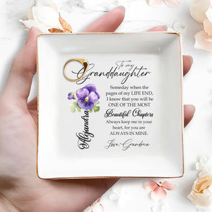Most Beautiful Chapters In My Life - Personalized Custom Jewelry Dish - GDT033_SCRD