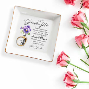Most Beautiful Chapters In My Life - Personalized Custom Jewelry Dish - GDT033_SCRD